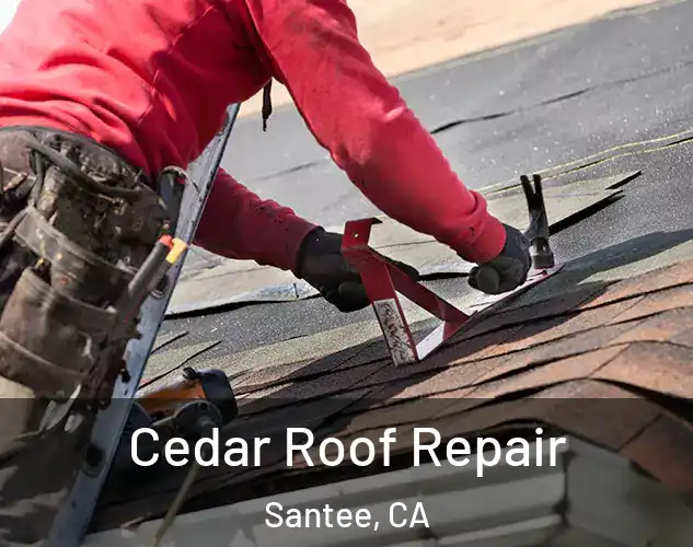  Cedar Roof Repair Santee, CA