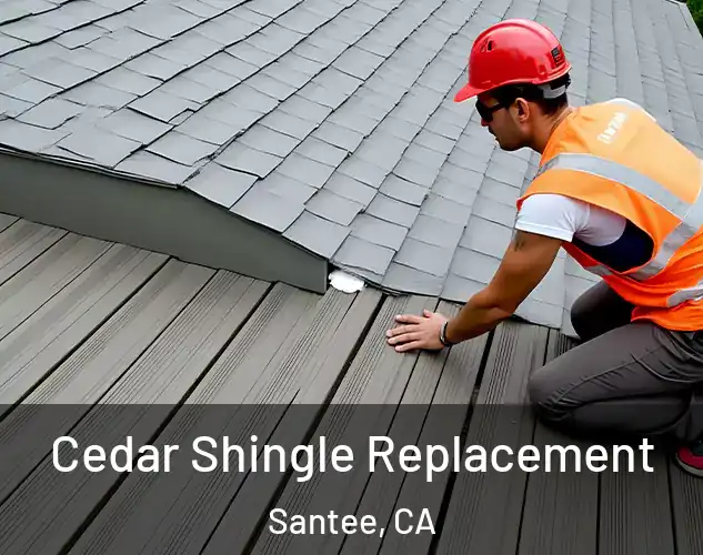 Cedar Shingle Replacement Santee, CA