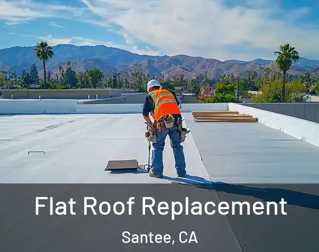  Flat Roof Replacement Santee, CA